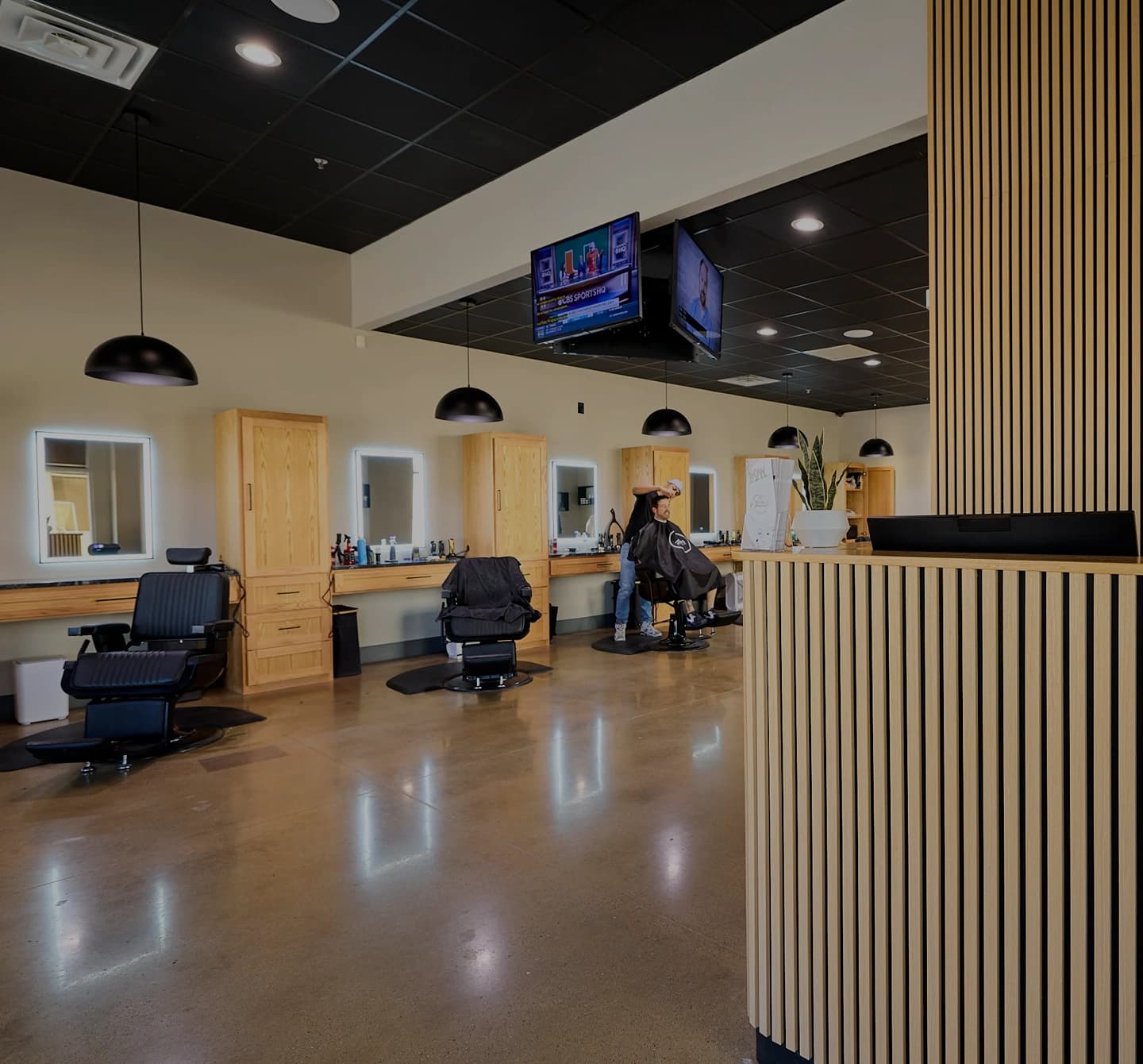 Zen Barber Lounge interior
